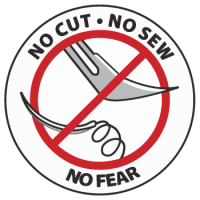 No Cut No Sew No Fear logo for Envision Dental laser gum disease treatment by LANAP